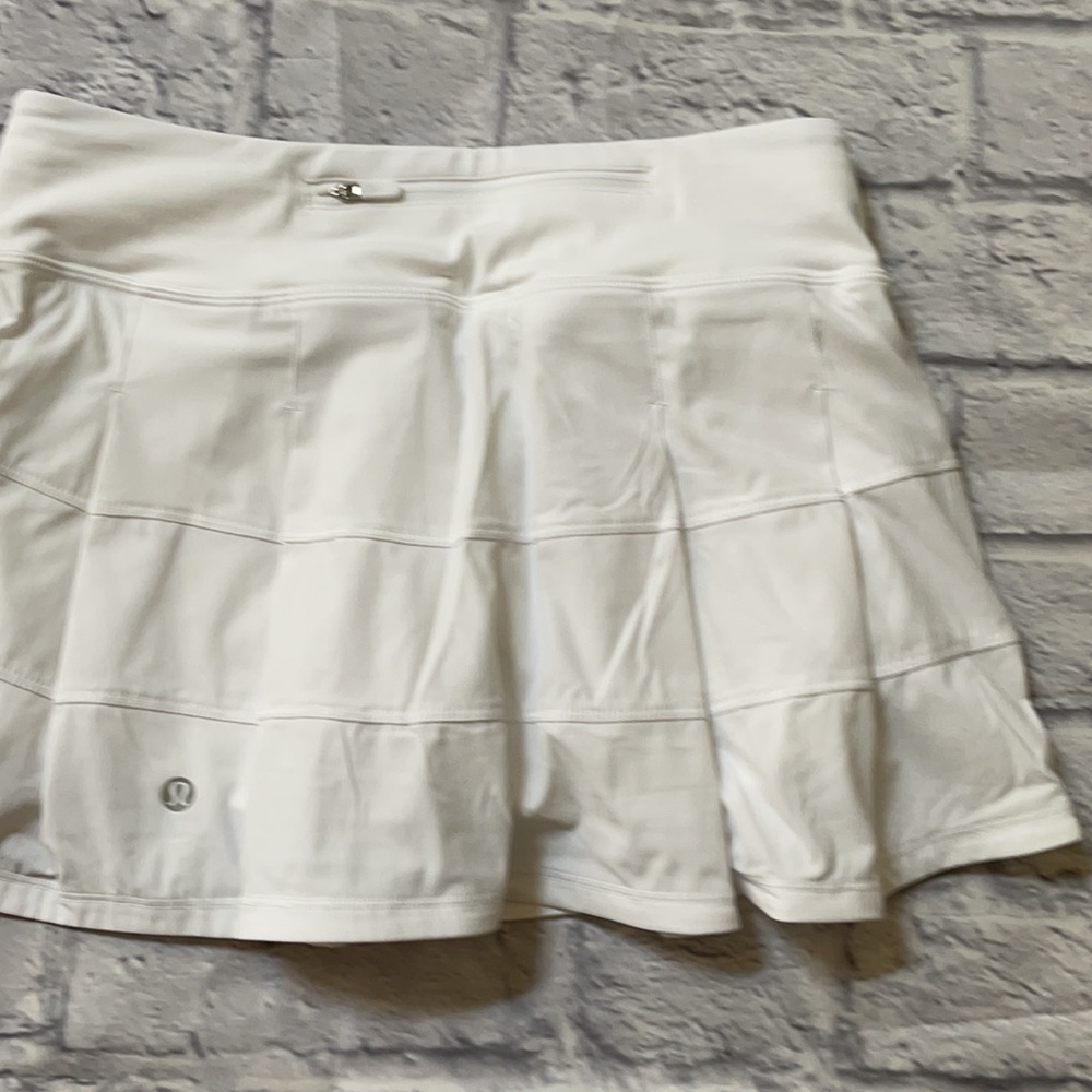 NWT lululemon 2021 Pace Rival Tennis Skirt WHITE R - Picture 7 of 9